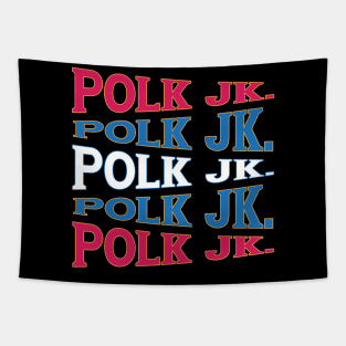 TEXT ART USA JK POLK Tapestry