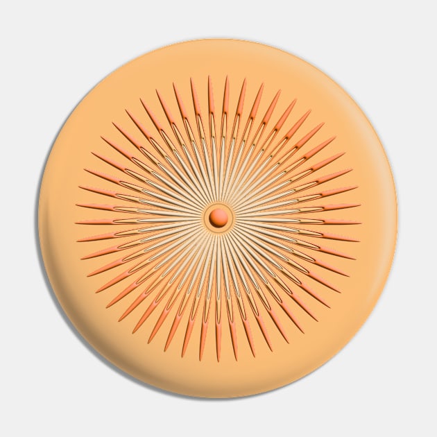 concentric orange Pin by desingmari