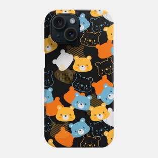 Abstrct Colorful Bear Cartoon Pattern Phone Case