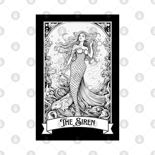 Mermaid Tarot Card by Prism Chalk House