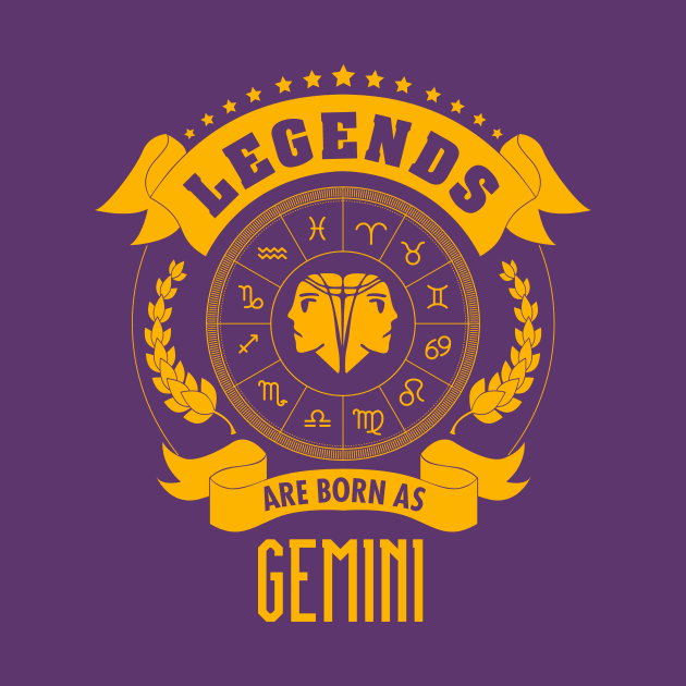 Legends are born as Gemini by gastaocared