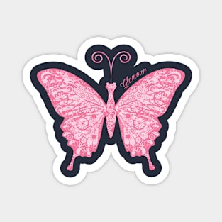 Glamour butterfly Magnet