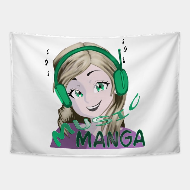 Music manga Tapestry by Stades