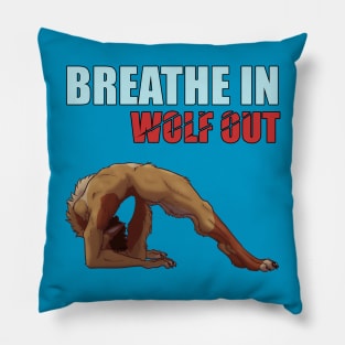 Breathe in Wolf out Pillow