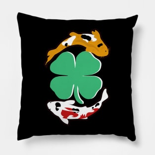 koi fish retro st patricks day tee Pillow