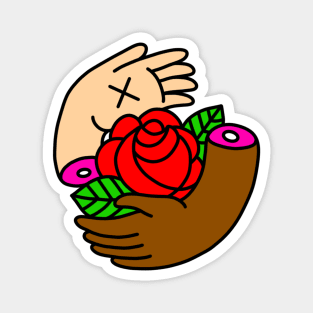 Democratic Socialism Rose Magnet