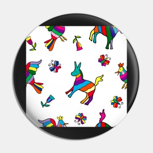 Rainbow Animals Pin