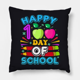 Happy 100Th Day Of School 100 Days Of School Teacher Student Pillow