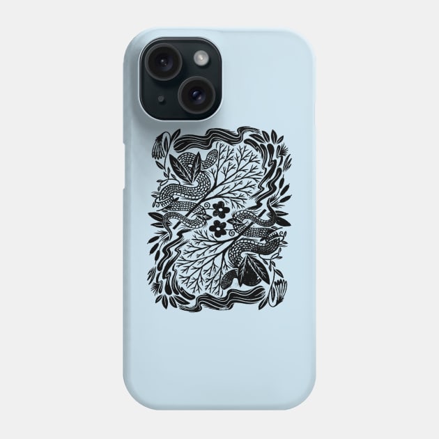 snakes in the forest Phone Case by MatthewTaylorWilson