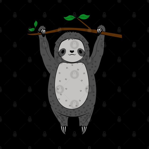 Cute Lazy Hanging Sloth by KawaiiAttack