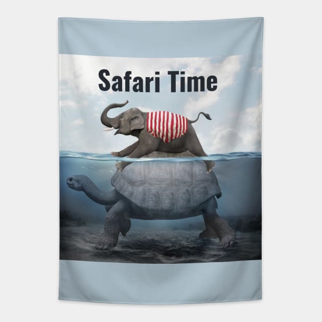 Funny Safari time Tapestry by Cheebies