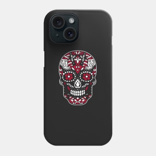 Retro Dia De Los Muertos Shirt. Vintage Sugar Skull with Flowers Cool Dia De Muertos Gift Phone Case