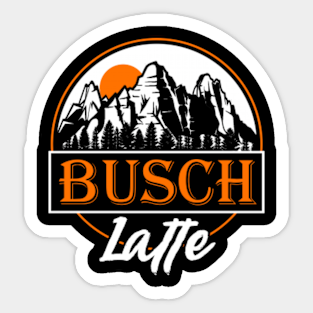 Busch Latte Stickers Teepublic