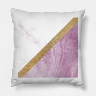 Marble luxe - sweetest magenta Pillow