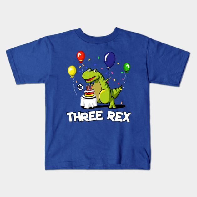 Kids Dinosaur 3rd Birthday T-Shirt Three Rex Bday Boy Party Tee Kids Dinosaur 3rd Birthday T-Shirt Three Rex Bday Boy Party Tee