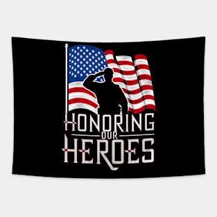 Honoring our Heroes | veteran lover gifts Tapestry