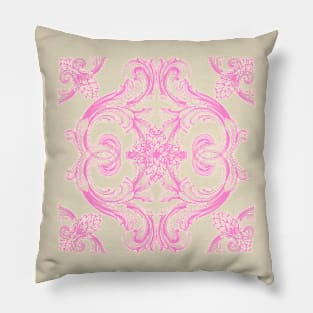 PINK ORNAMENTAL DAMASK VINTAGE PATTERN COMFORTER PHONE CASES STICKERS AND MORE | DECOR IDEAS Pillow