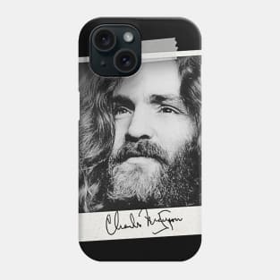 Charles Manson American Cult Leader The Manson Family Murderer Phone Case