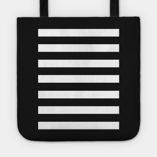 Shades of Grey And White Horizontal Stripe Tote