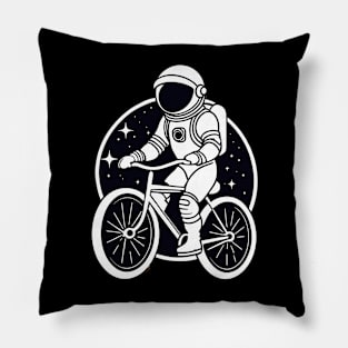 Cycling Time - Astronaut Cosmic Adventure Pillow