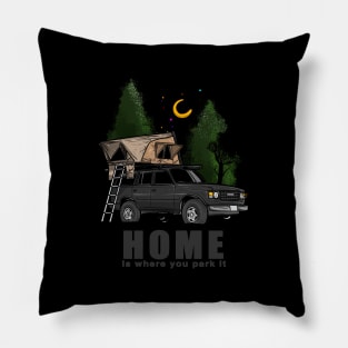 Black Land Cruiser - Home is where you park it Land Cruiser Pillow