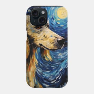 Saluki painted in Starry Night Style Phone Case