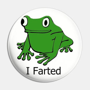 farting frog Pin