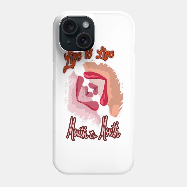 A Couple Kiss Phone Case by Markyartshop