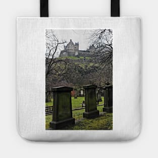 Tombstones on Saint Cuthberts Burial Ground Edinburgh - Scottland Tote