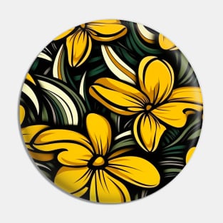 Flower Pattern Fun - Colorful Urban Artistry Pin