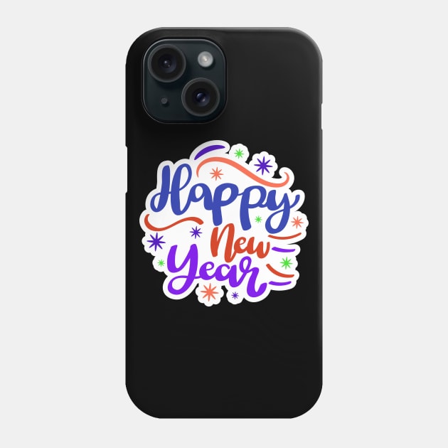 Happy New Year Sparkle Phone Case by PhotoSphere