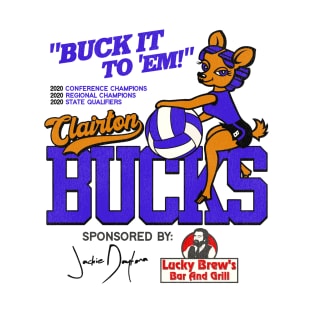 Clairton Bucks Volleyball + Jackie Daytona WWDITS T-Shirt