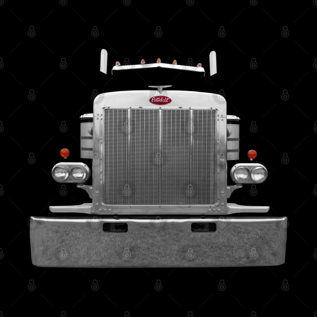 Peterbilt 1980s classic truck minimalist front by soitwouldseem