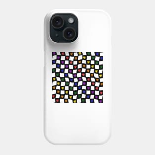 Floral Checker Board - Gay Pride Phone Case