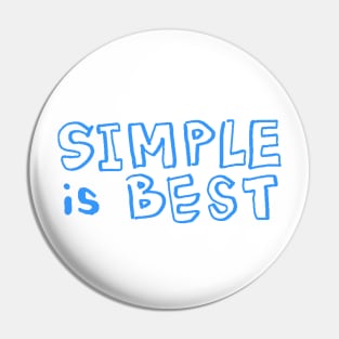 SIMPLE is BEST Pin