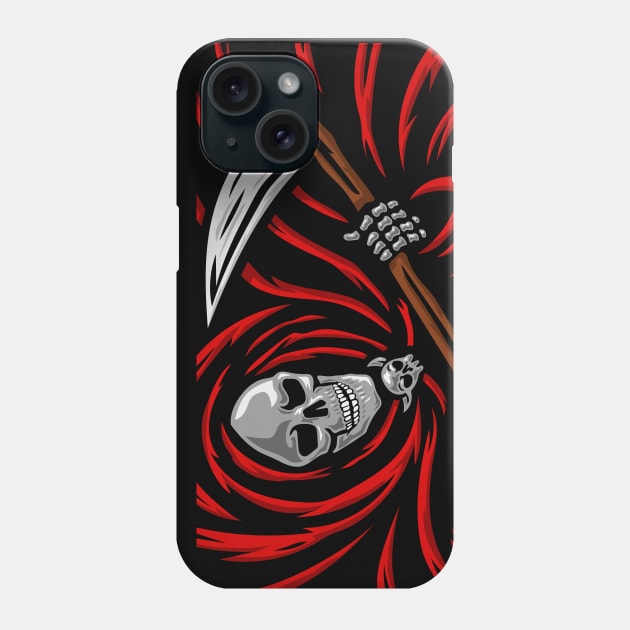 Grim Reaper Slice Phone Case by machmigo