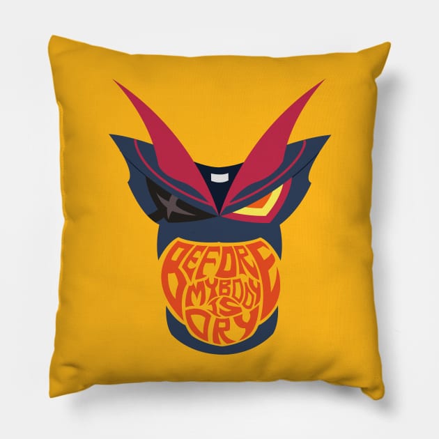 Before My Body Is Dry Kill la Kill Senketsu Pillow by Spiral-Squid