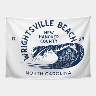 Wrightsville Beach, NC Beachgoing Summertime Waves Tapestry