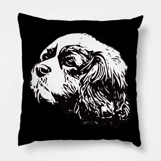 Cavalier King Charles Spaniel - Cavalier King Charles Christmas Gifts Pillow by DoggyStyles
