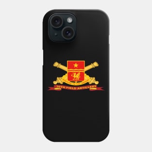 30th Field Artillery w Br - Ribbon Phone Case