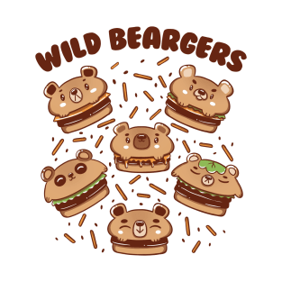 Wild Beargers Cheeseburger Bear by Tobe Fonseca T-Shirt