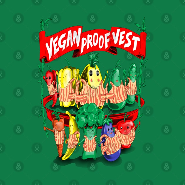 Vegan Proof Vest by Unboxed Mind of J.A.Y LLC 