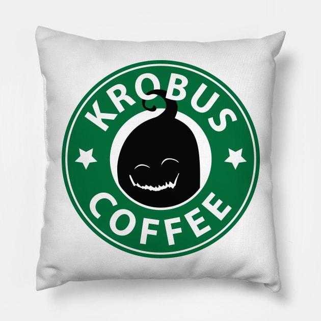 Stardew valley Krobus Bucks Coffee Pillow by Madelyn_Frere