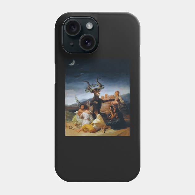 Witches Sabbath Remastered Oil Painting Phone Case by soulfulprintss8