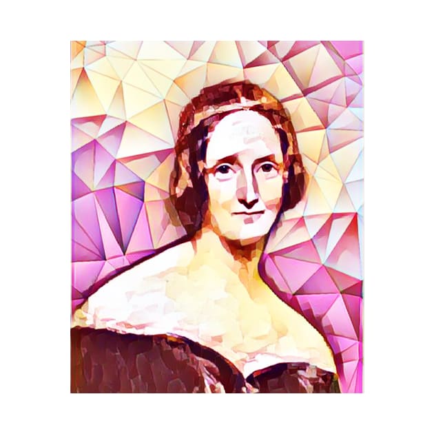 Mary Shelley Pink Portrait | Mary Shelly Artwork 12 by JustLit