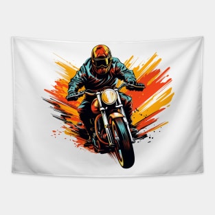 Biker Motorcycle Tapestry