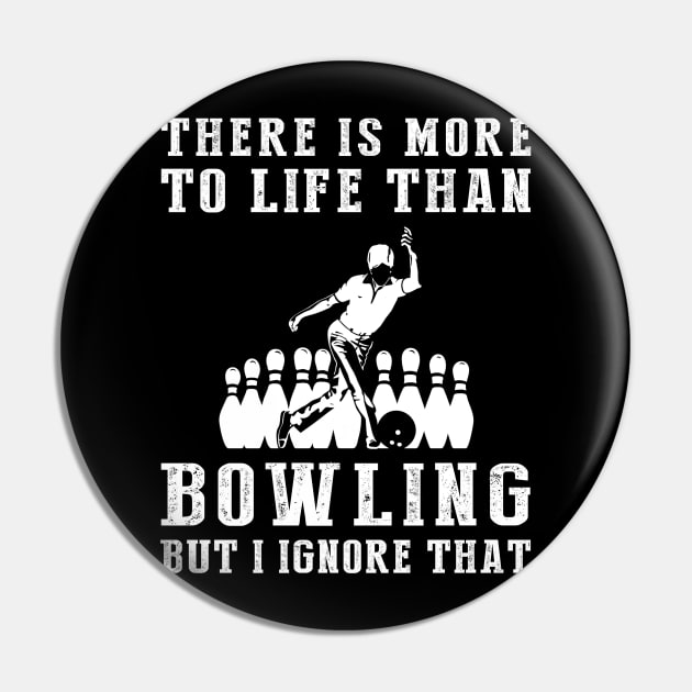 Bowling Ignorance T-Shirt Pin by MKGift