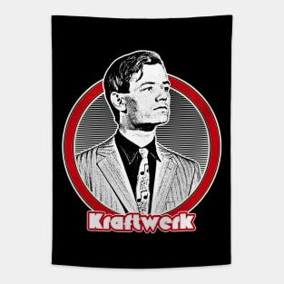 Kraftwerk //// Retro Style Fan Art Design Tapestry