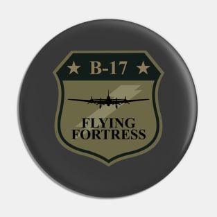 B-17 Flying Fortress Patch Pin