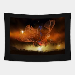 Abstract Art - Sunset Nature Skyline Tapestry